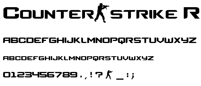 Counter-Strike Regular font